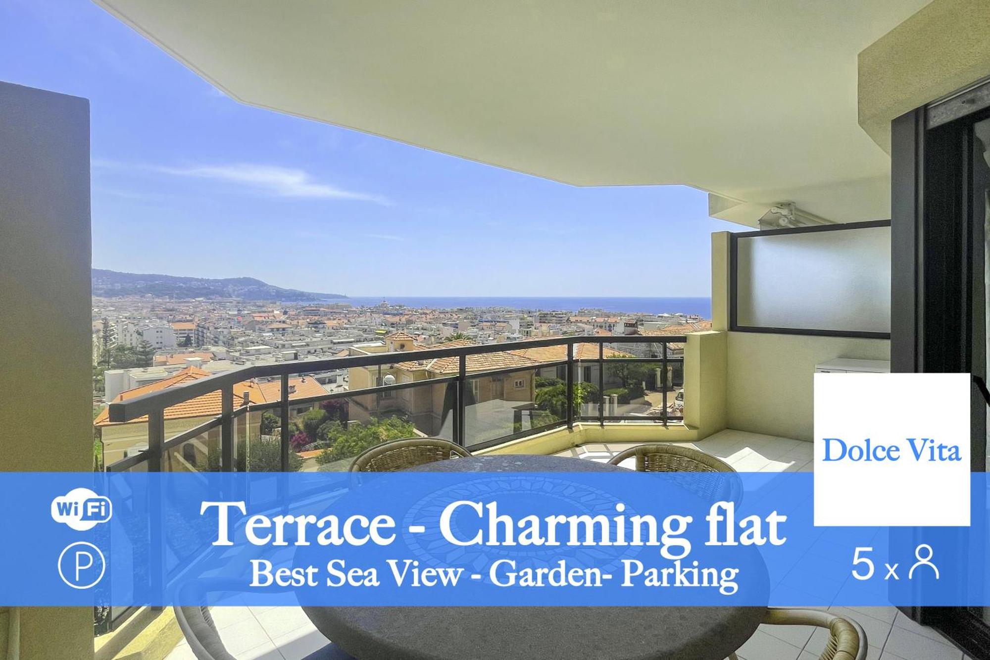 דירות ניס La Dolce Vita 5 Pers Parking Terrazza מראה חיצוני תמונה